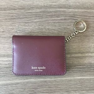 Kate Spade Maroon Card Holder Wallet